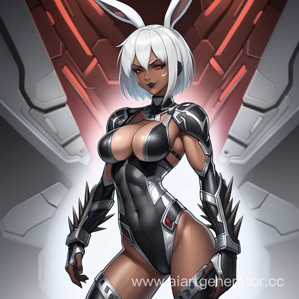 Intergalactic-Warrior-with-Rabbit-Ears-Flexing-Muscles