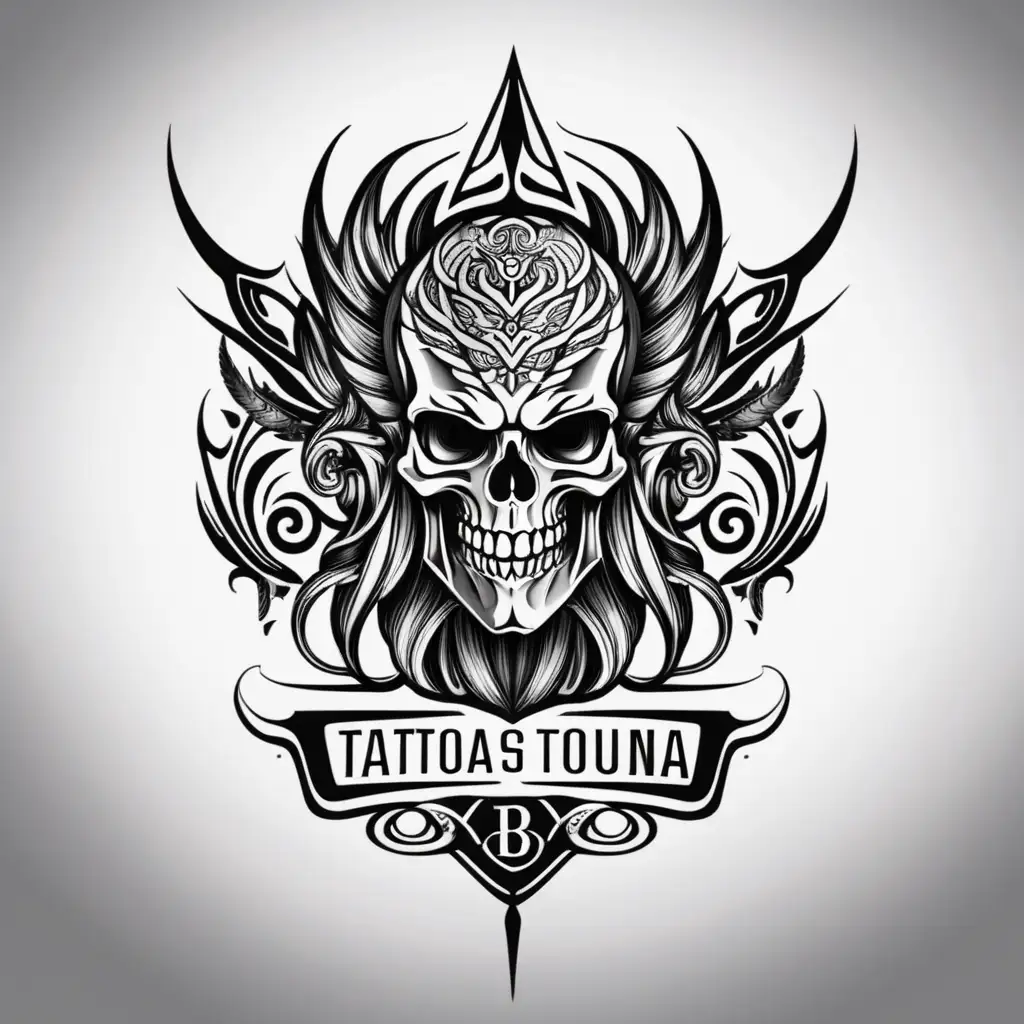  Create professional corporate fantasy style logo representing tatto art
