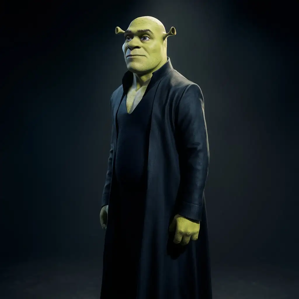 Shrek-Silhouette-in-Long-Black-Attire-on-Dark-Background