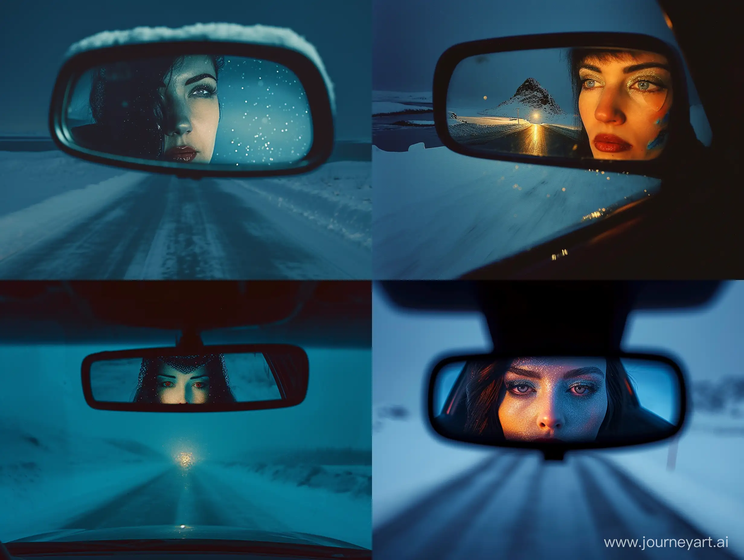 Enigmatic-Night-Drive-Surreal-Cinematic-Still-with-Daliesque-Optical-Illusion