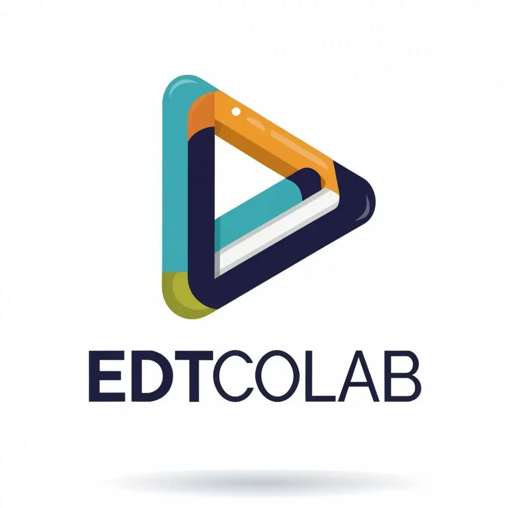 a logo design,with the text "editcolab", main symbol:editcolab,Moderate,clear background for video editing software