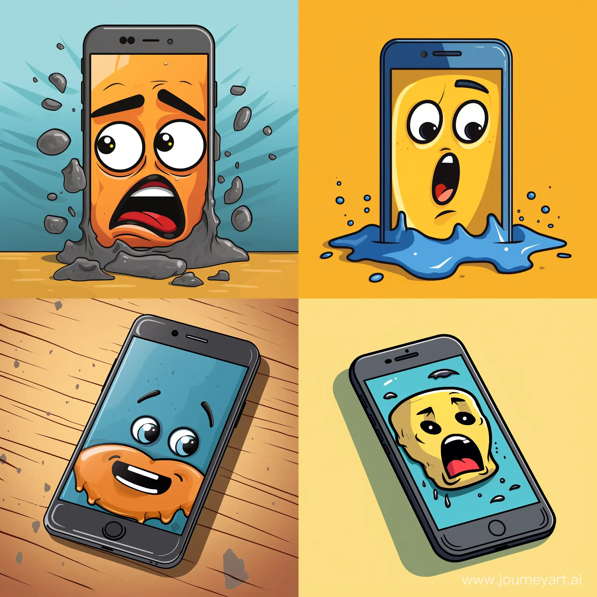 2d emoji comic style dead phone battery