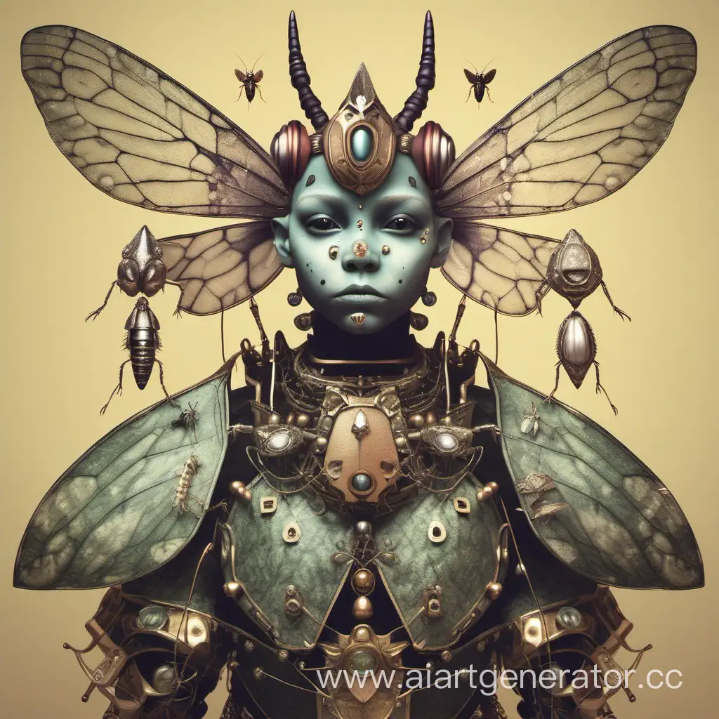 Warrior-Child-Insect-Adorned-with-Jewelry