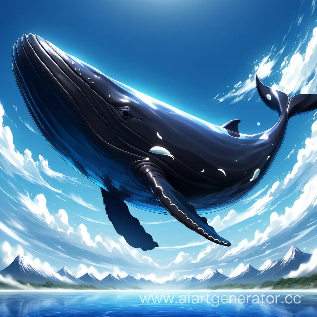 Majestic-Flight-of-the-Great-Flying-Whale-in-the-Sky