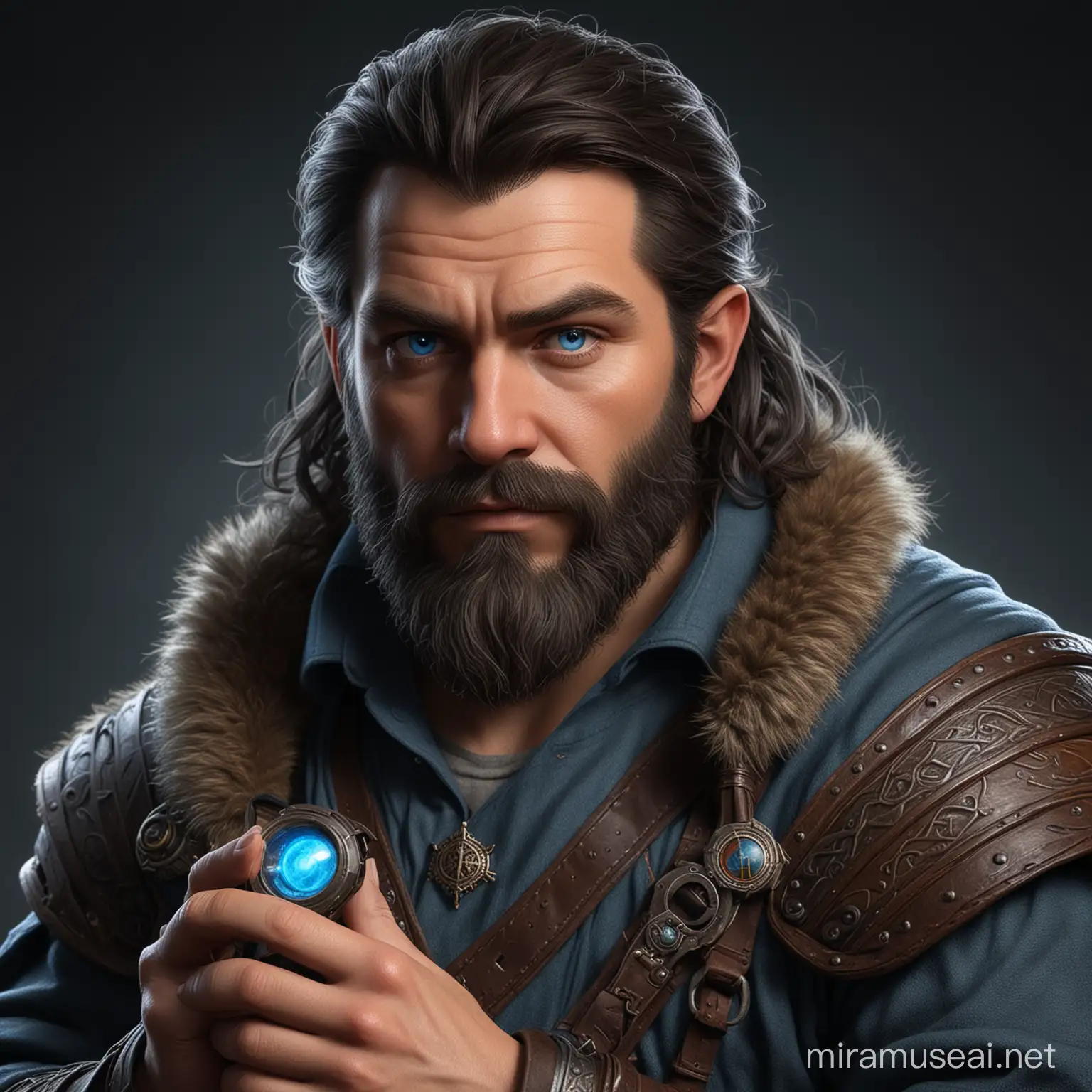 Medieval Dwarven Detective with Magical Abilities