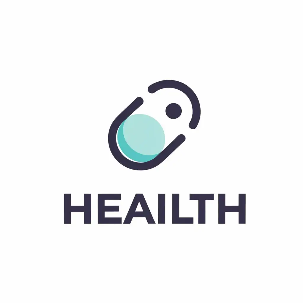 a logo design,with the text "health", main symbol:health care app,Minimalistic,clear background