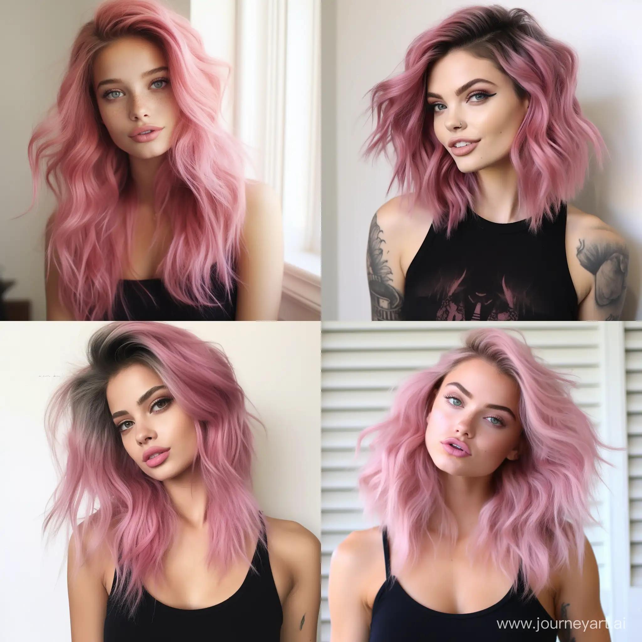 Trendy-Pink-Hair-Ideas-for-Brunettes-in-2024