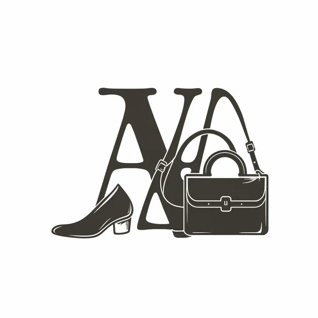 logo, Shoes and Bag, with the text "A.H", typography, be used in Retail industry