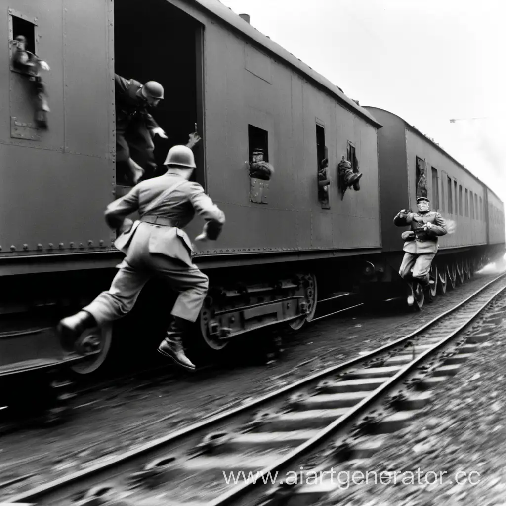 Brave-Soldier-Leaps-onto-Moving-Reich-Armored-Train