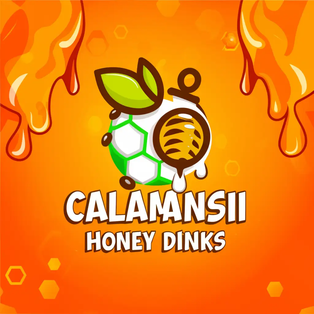 a logo design,with the text "Calamansi Honey Drinks", main symbol:Calamansi,Honey,cup,Moderate,clear background