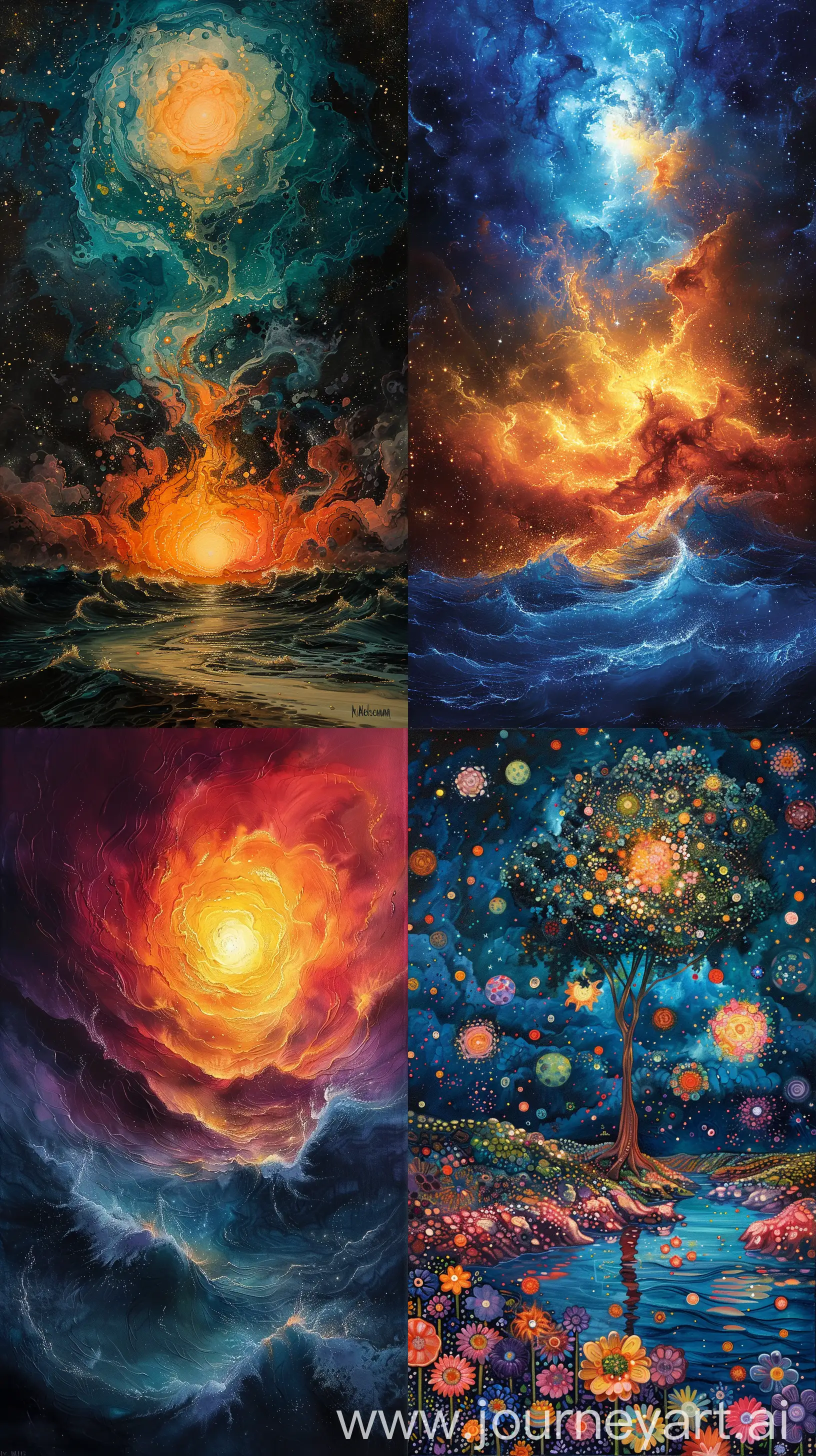 Surreal-Cosmic-Energy-Painting-by-Kelly-McKernan
