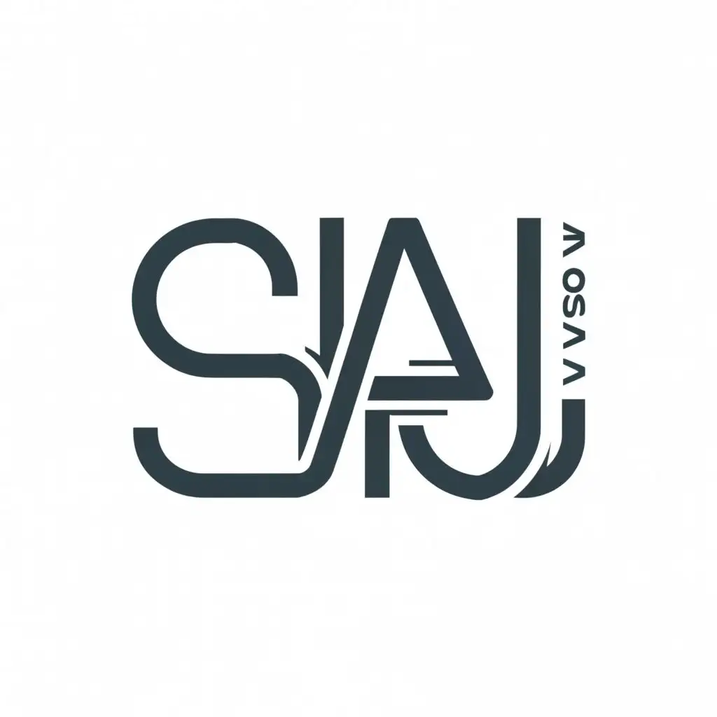 a logo design,with the text "Shaj", main symbol:S7LANE,Minimalistic,clear background