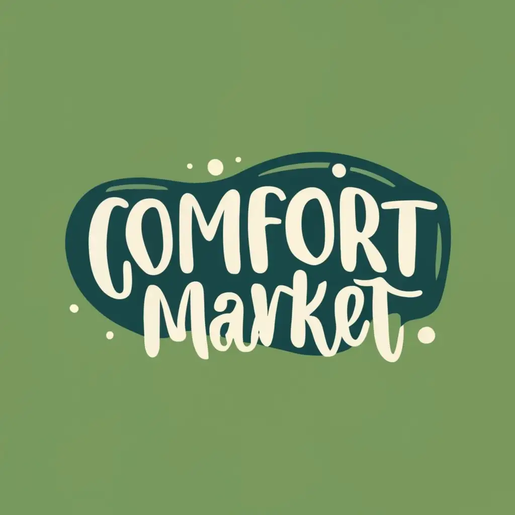 logo, square/round, with the text "comfort Market", typography, be used in Retail industry