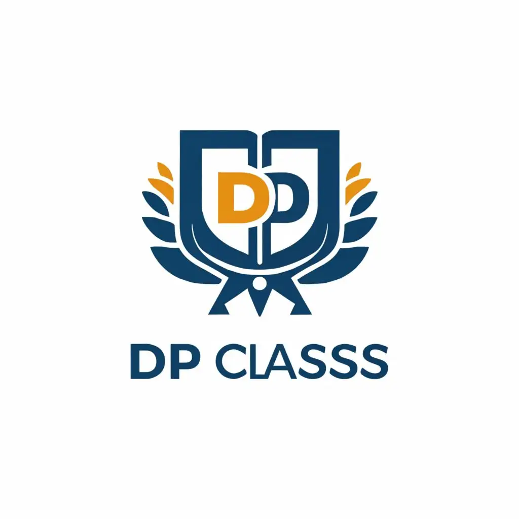 a logo design,with the text "DP CLASSES", main symbol:Achieve Excellence,Moderate,be used in Education industry,clear background