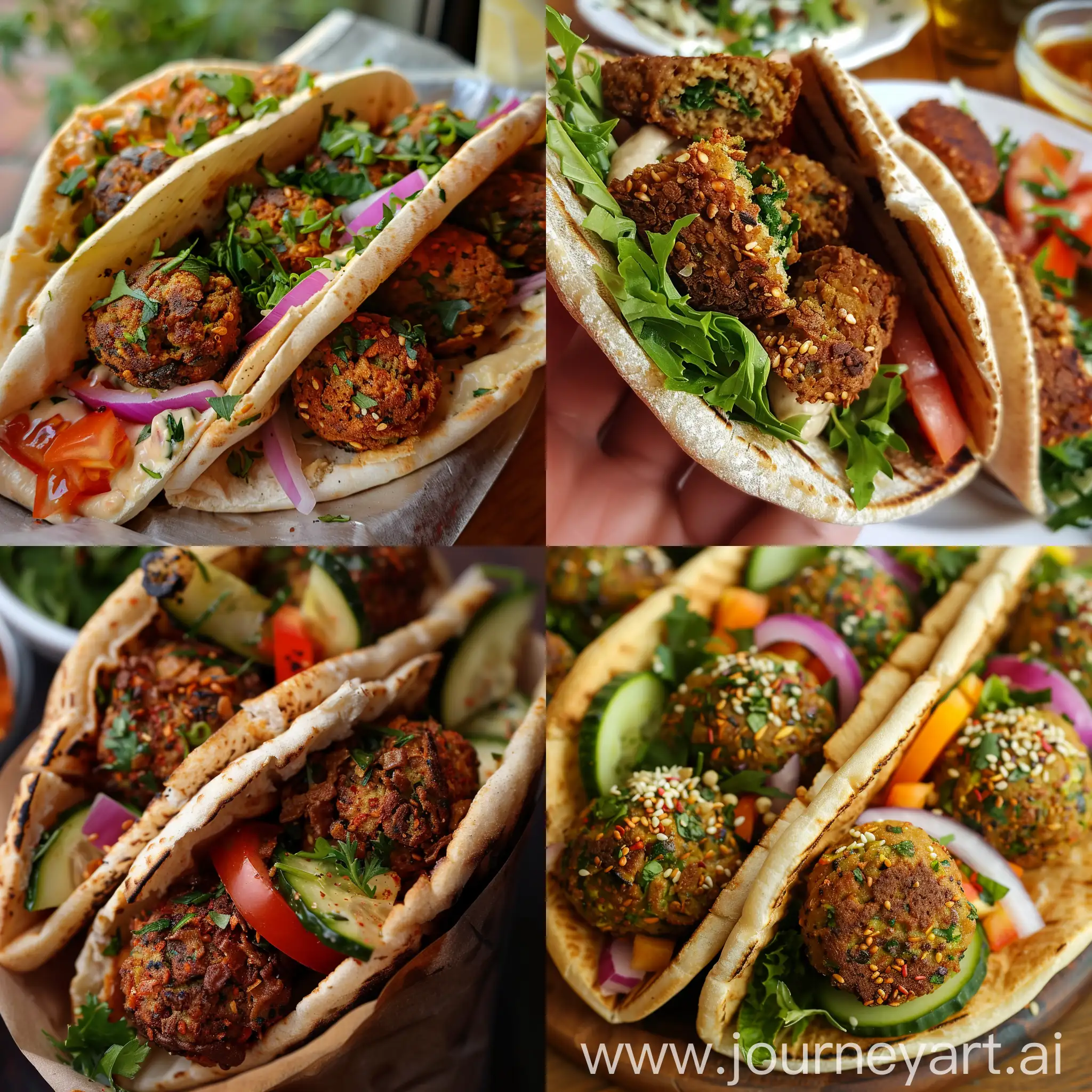 Falafel-in-Pita-Delicious-Middle-Eastern-Street-Food