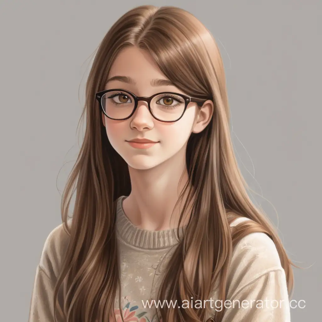 Teenage-Girl-with-ChestnutBrown-Hair-and-Glasses-in-Casual-Attire