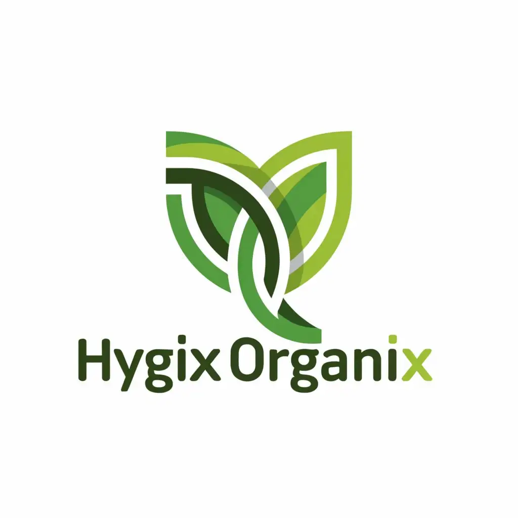 a logo design,with the text "HYGIX ORGANIX", main symbol:Organic,complex,clear background