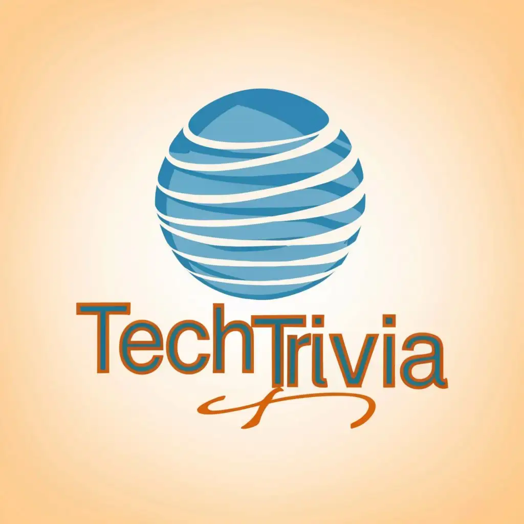 logo, AT&T, with the text "Tech Trivia", typography, be used in Internet industry