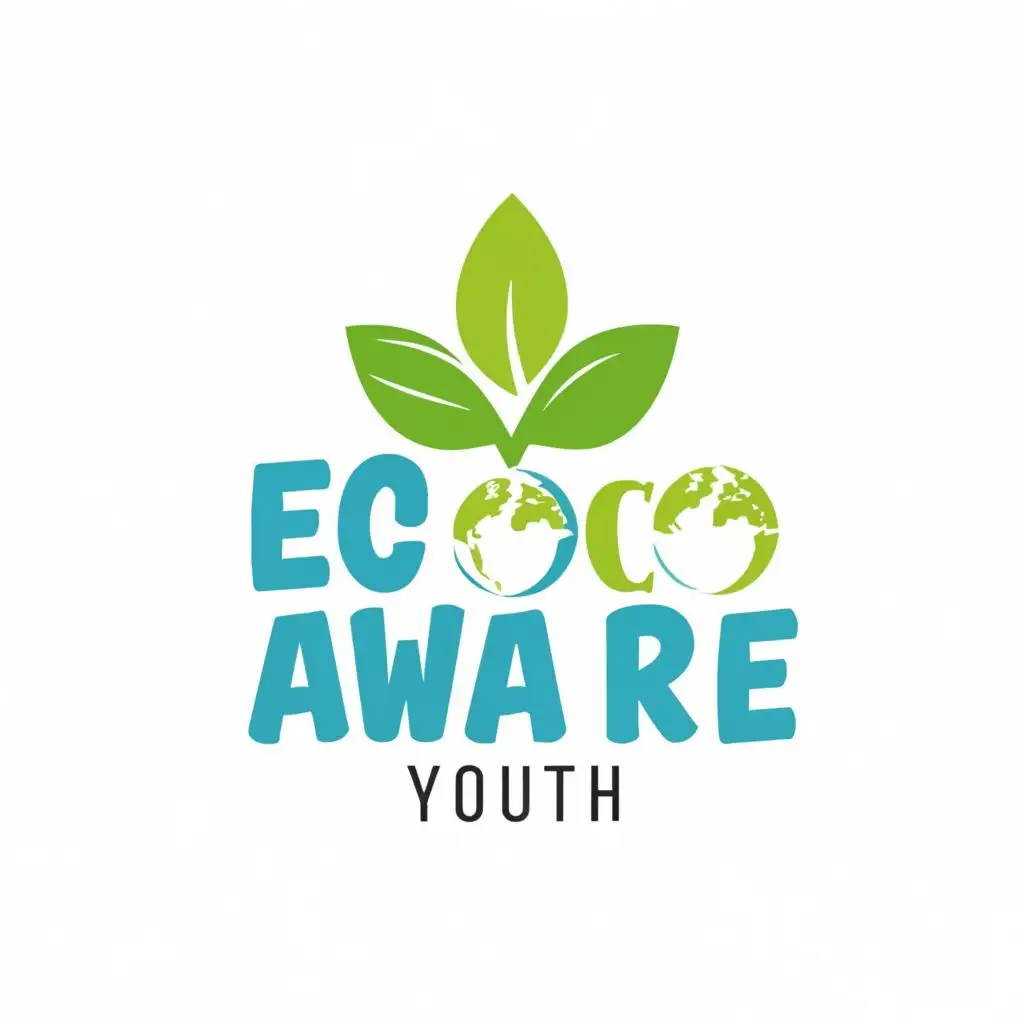 logo, Sustainable, with the text "EcoAware Youth", typography, be used in Nonprofit industry