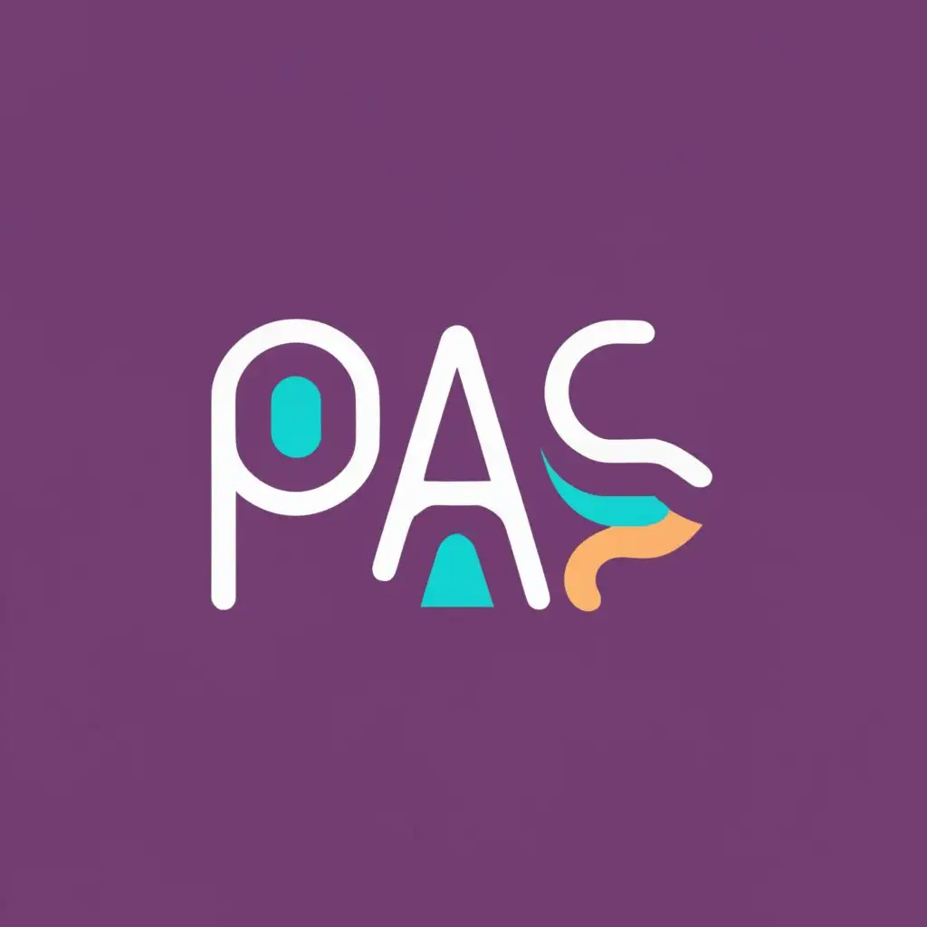 logo, PAS, with the text "PAS", typography