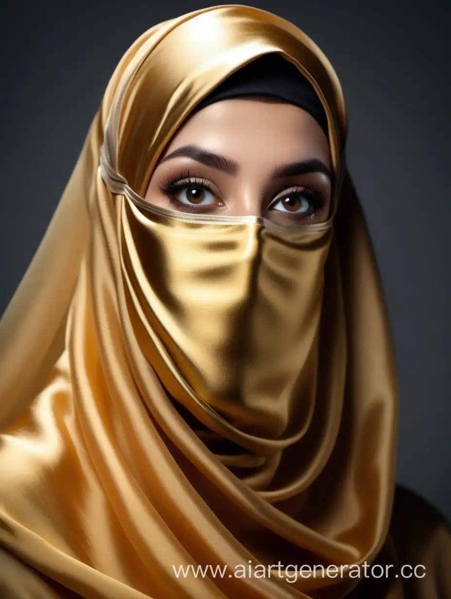 Elegantly-Veiled-Stunning-4K-Photo-of-a-Girl-in-a-Golden-Silk-Niqab