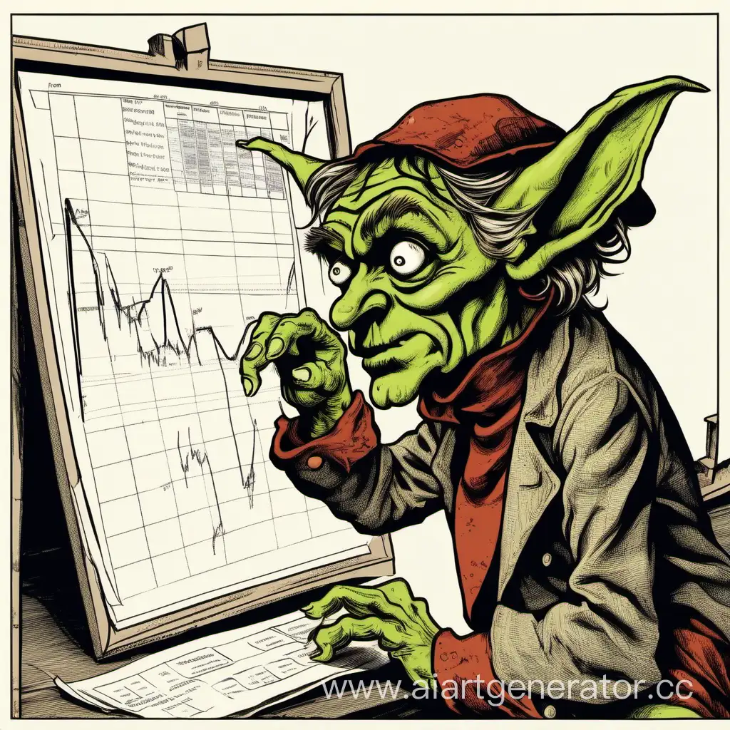 Surprised-Goblin-in-Costume-Reacts-to-Downtrend-Chart