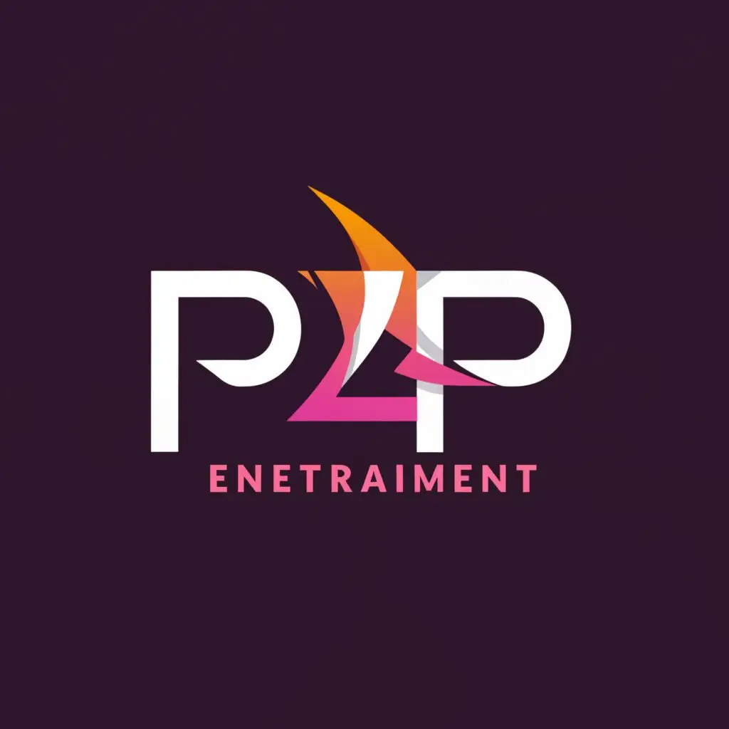 a logo design,with the text "P2P Entertainment", main symbol:P2P,Moderate,clear background