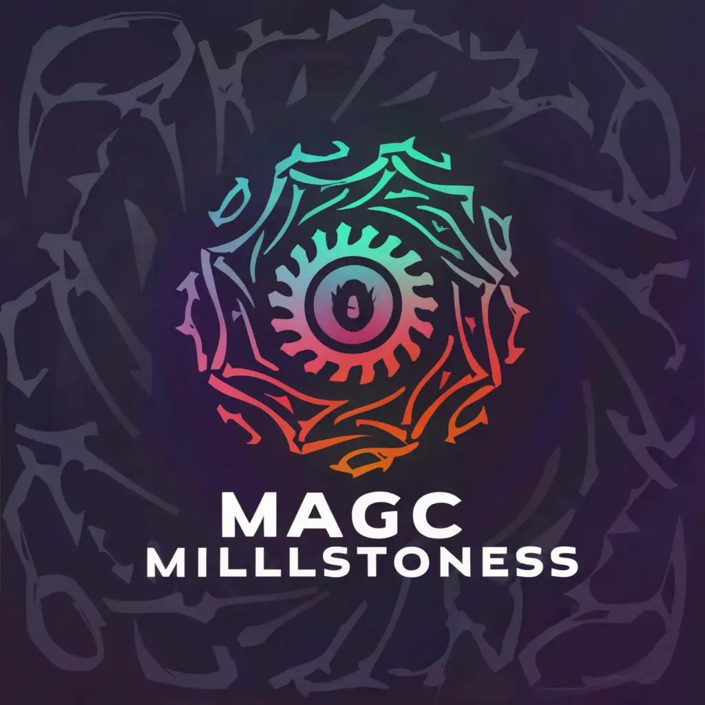 a logo design,with the text "magic millstones", main symbol:Grind Your Dreams Into Reality,Moderate,be used in Technology industry,clear background
