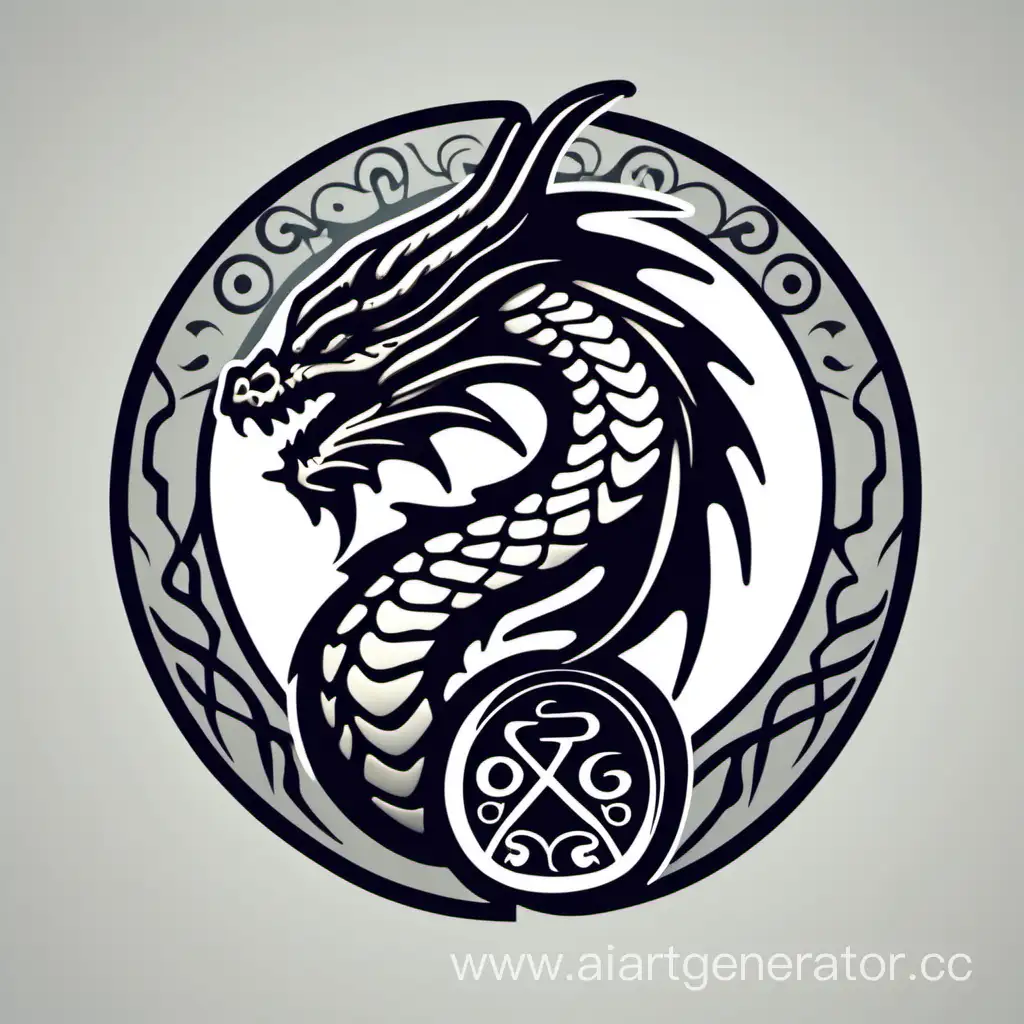 логотип дракона