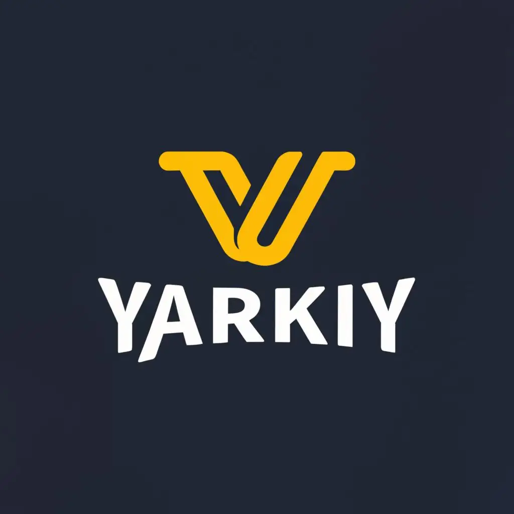 logo, Logo Symbol: modern YARKIY letter design
Industry: CLOTHING, with the text "YARKIY", typography