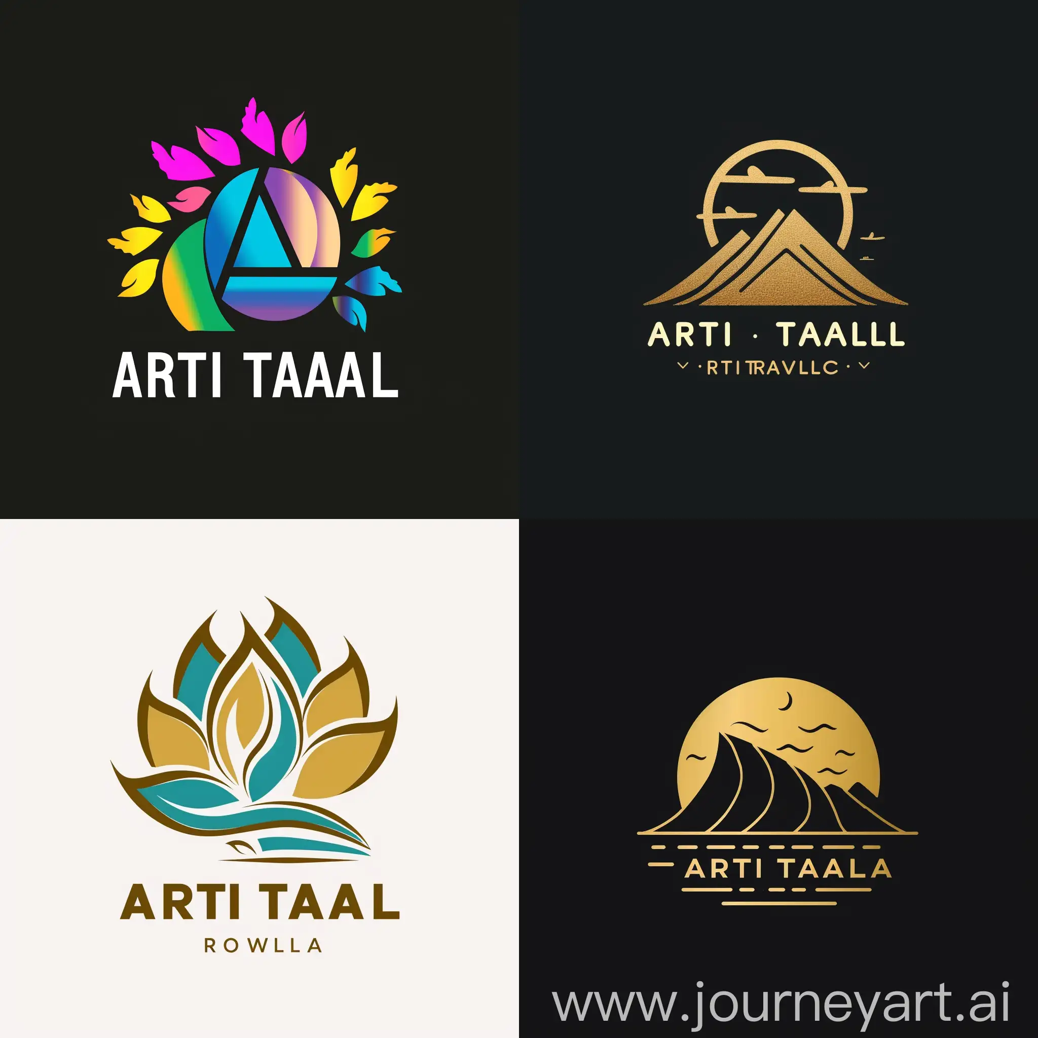 Arti-Travel-Agency-Logo-Design-with-Vibrant-Colors-and-Geometric-Shapes