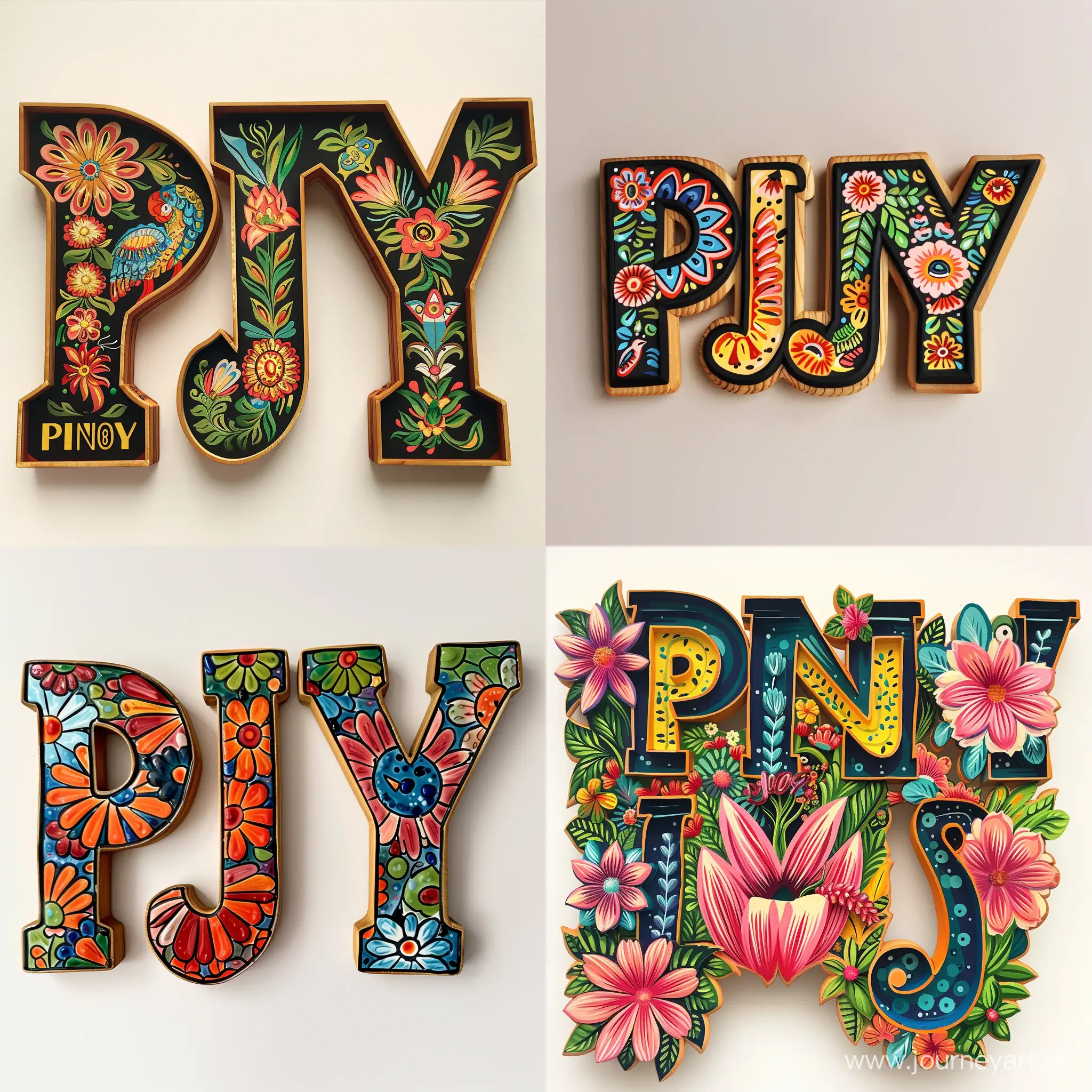 Vibrant-Mexican-PINJOY-Letters-Display