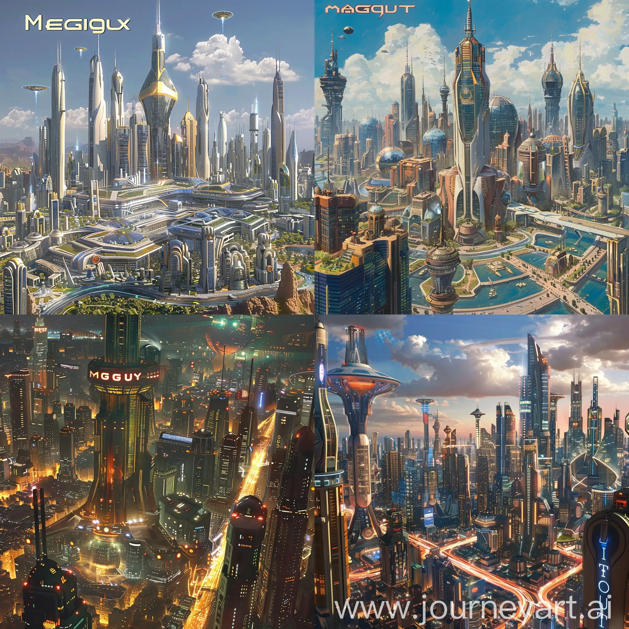Urban-Megapolis-Cityscape-at-Night