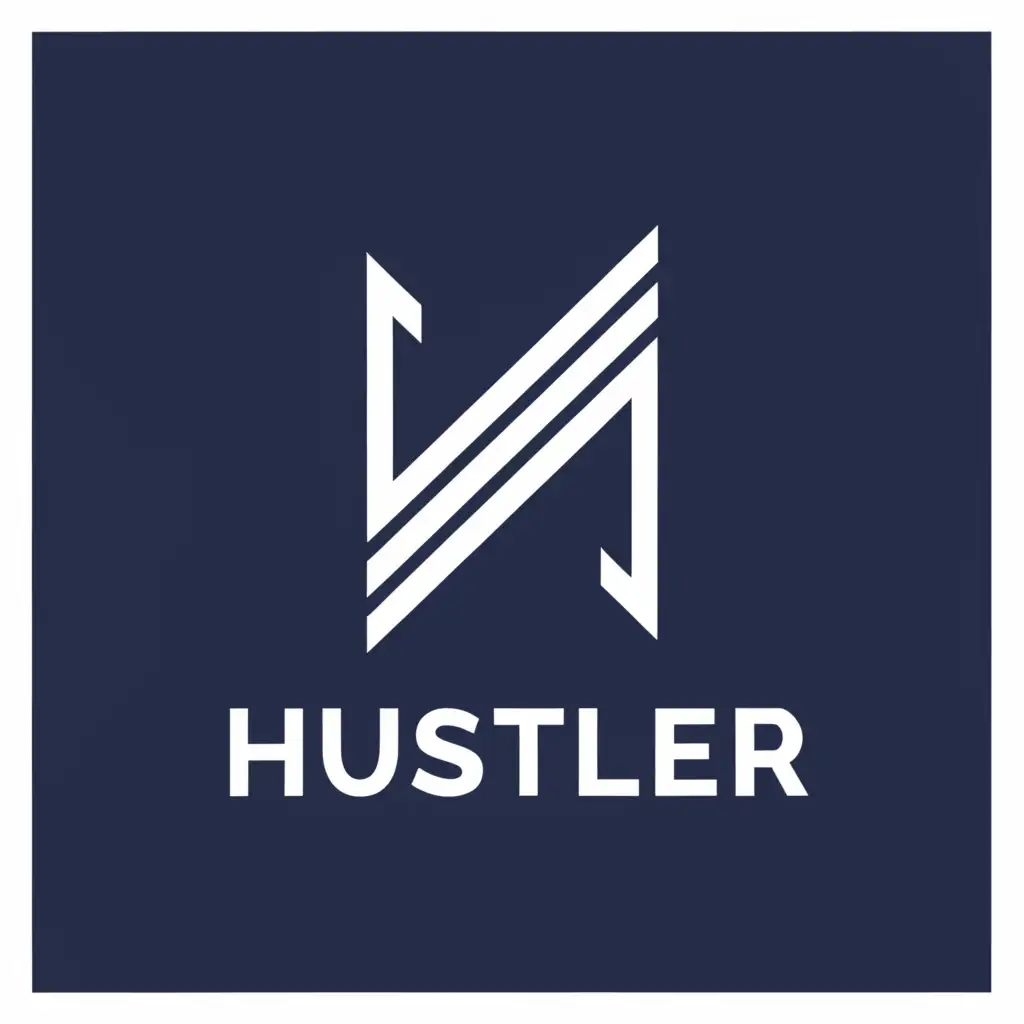 a logo design,with the text "Hustler", main symbol:H,Moderate,clear background
