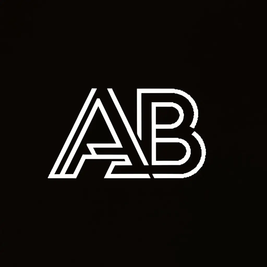 a logo design,with the text "AB", main symbol:ALPHA BUSSIN,Moderate,clear background