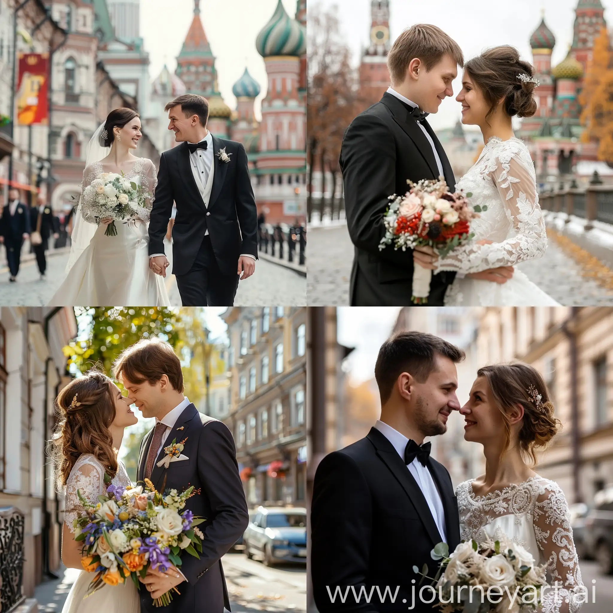 Elegant-Moscow-Wedding-Couple-at-Nikolskaya-Street