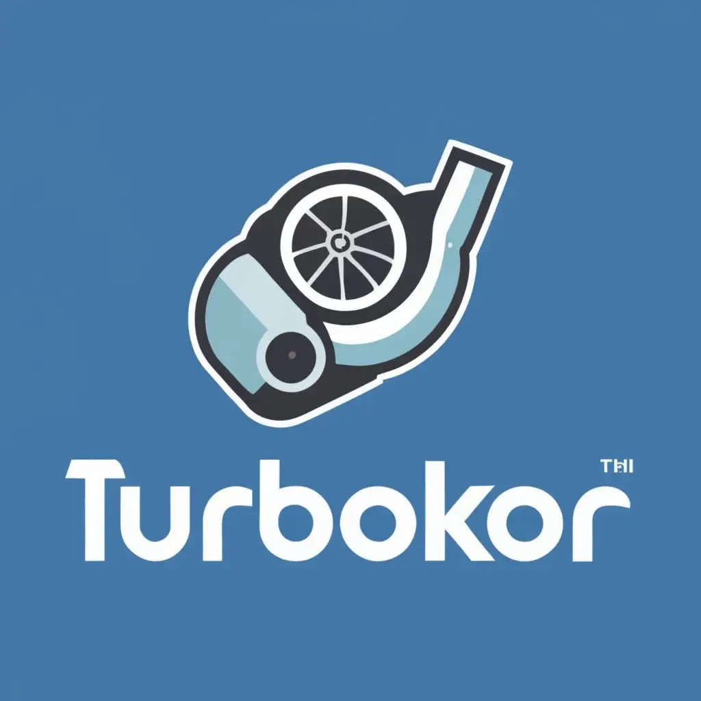 logo, Turbocharger, with the text "TurboKor", typography