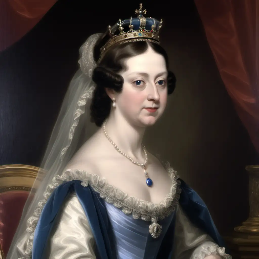 Portrait of Young Queen Isabel of England