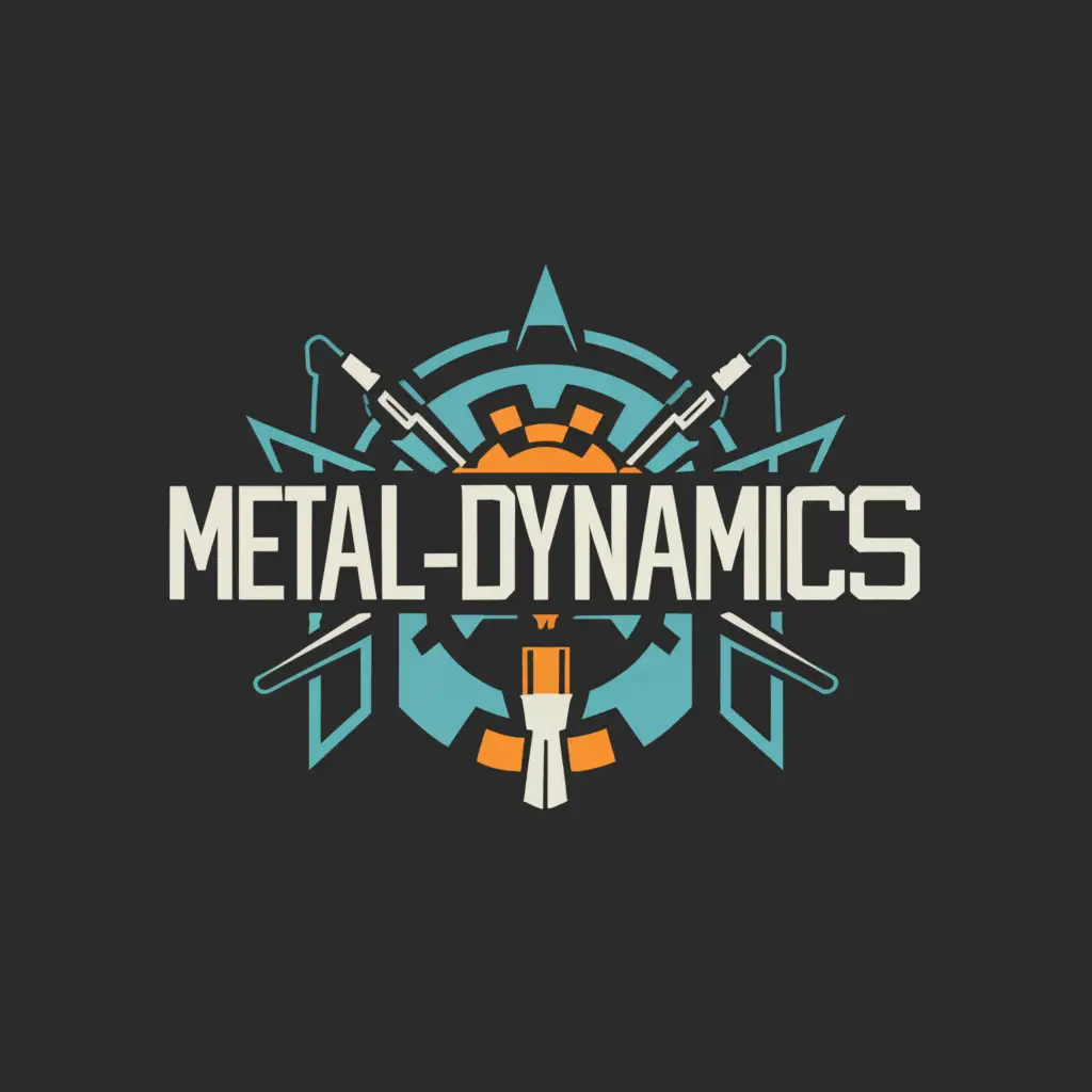a logo design,with the text "Metal-Dynamics", main symbol:A welder,complex,be used in Retail industry,clear background