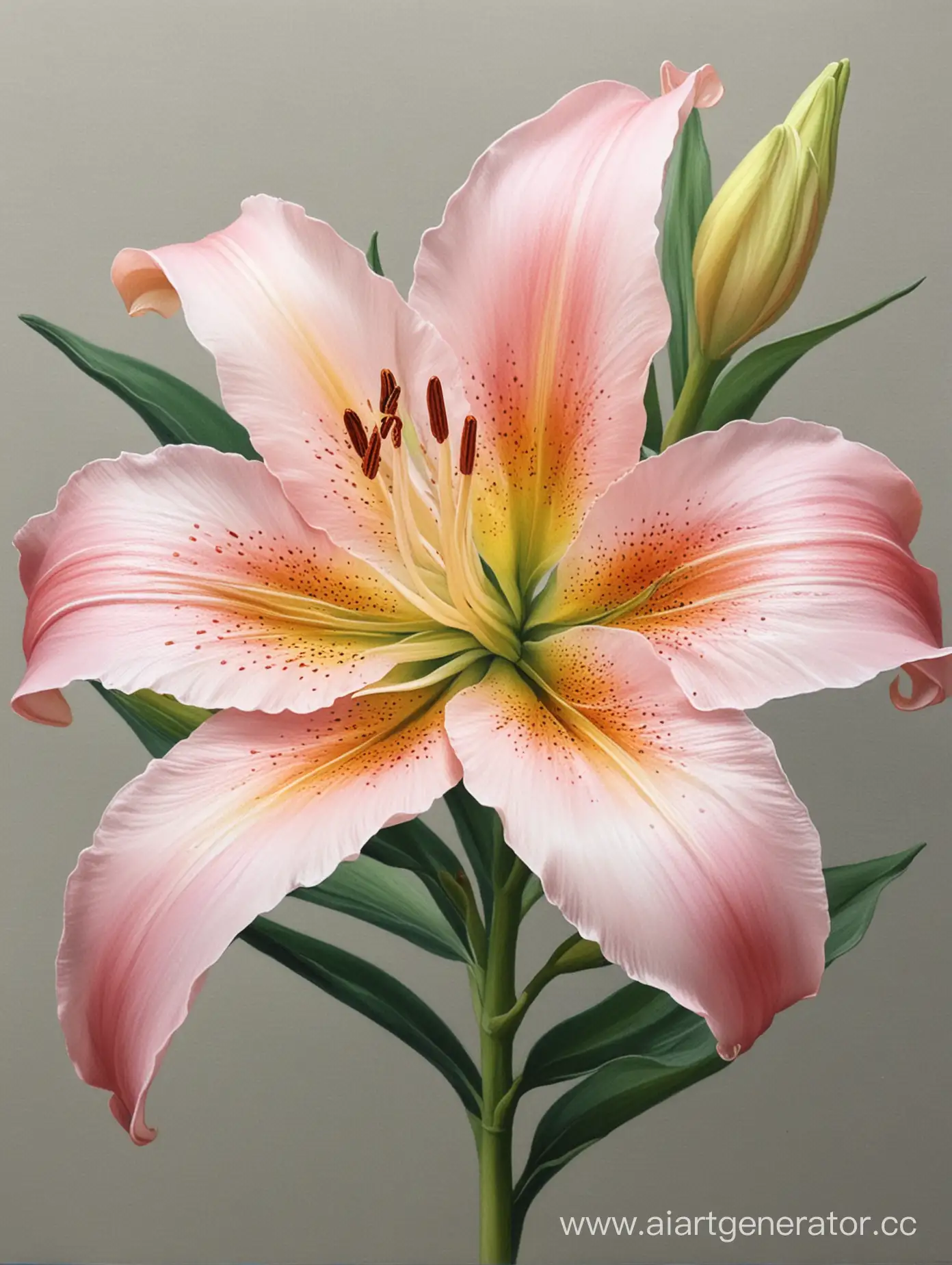 Vibrant-Pastel-Lily-Painting