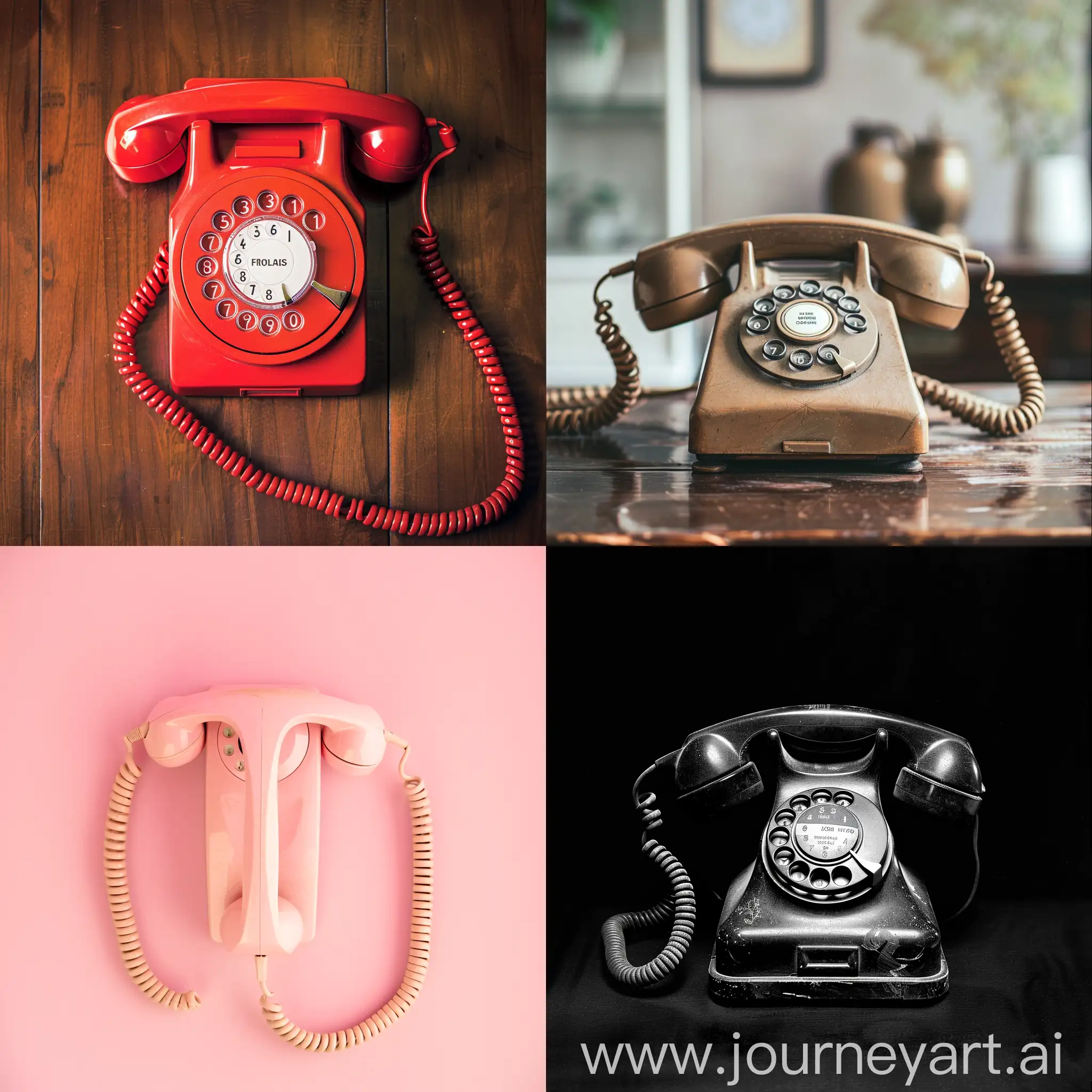 Person-Making-a-Phone-Call-with-Vintage-Telephone-AI-Art