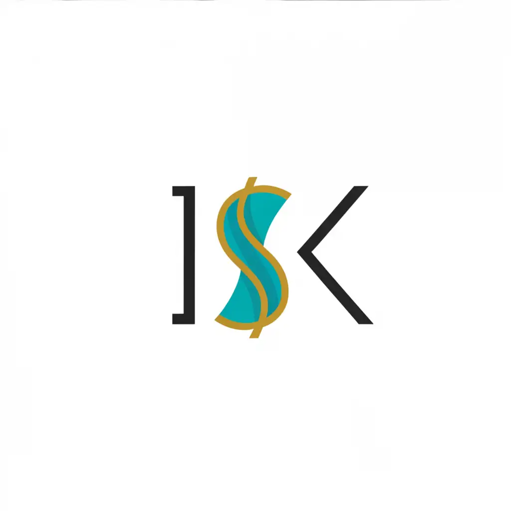 LOGO-Design-for-ISK-Abstract-Luxury-Fashion-Cloths-Symbol