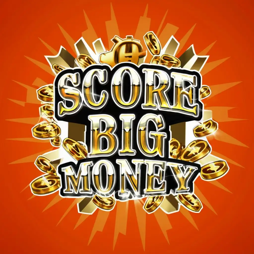 a logo design,with the text 'score big money', main symbol:money,complex,be used in Sports Fitness industry,clear background