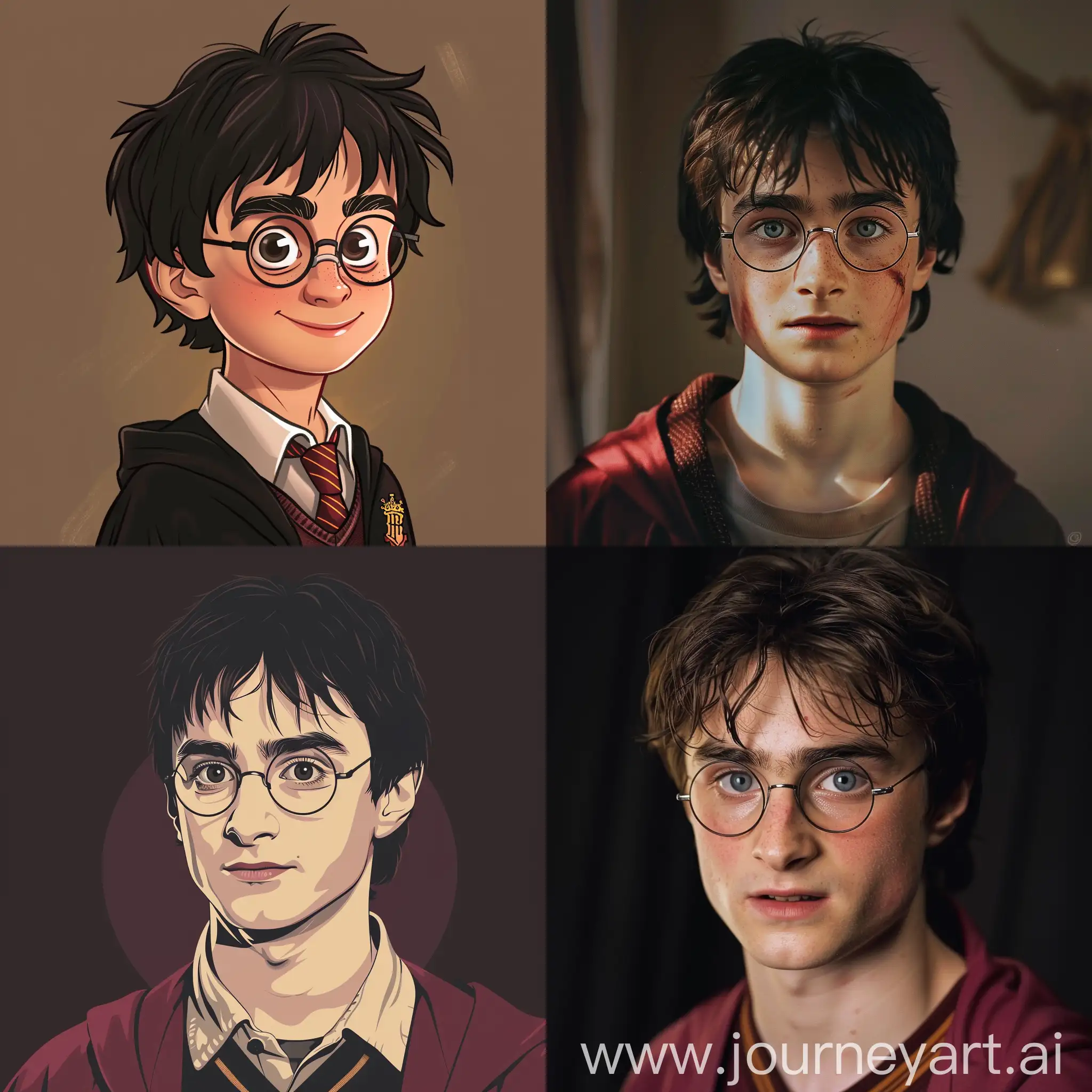 Harry Potter in a typical Bara style