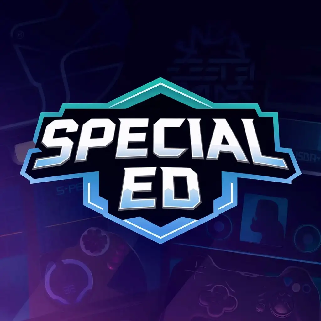 logo, GAMING, with the text "SPECIAL ED", typography, be used in Entertainment industry