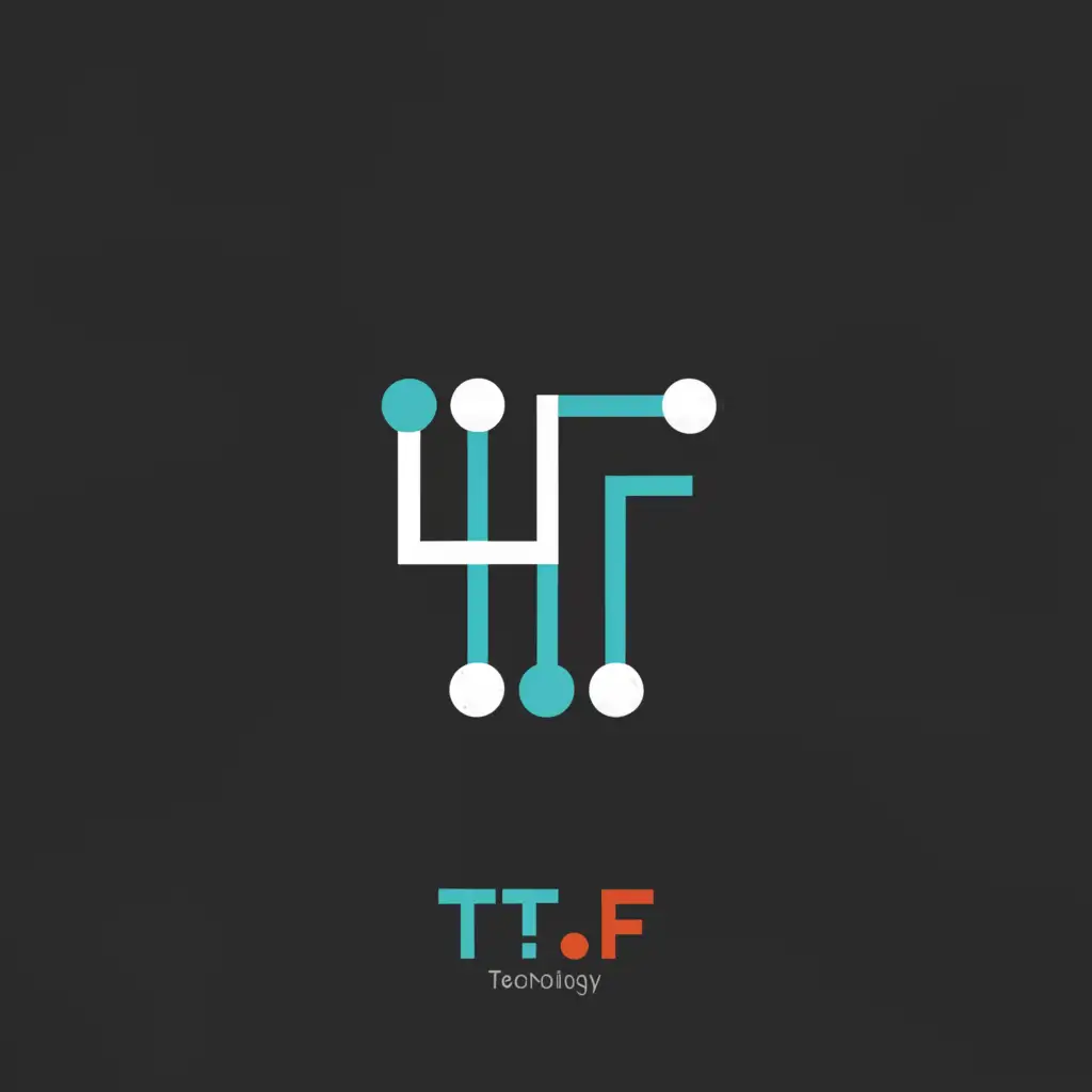 a logo design,with the text "T.F", main symbol:AI,Moderate,be used in Technology industry,clear background