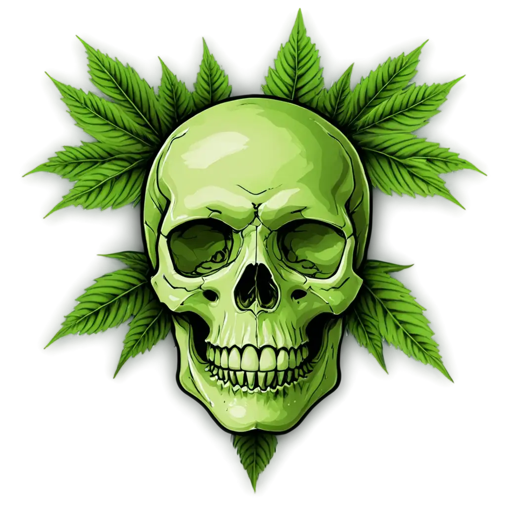 Unique-420-Skull-PNG-TShirt-Design-Enhance-Your-Style-with-HighQuality-Graphics