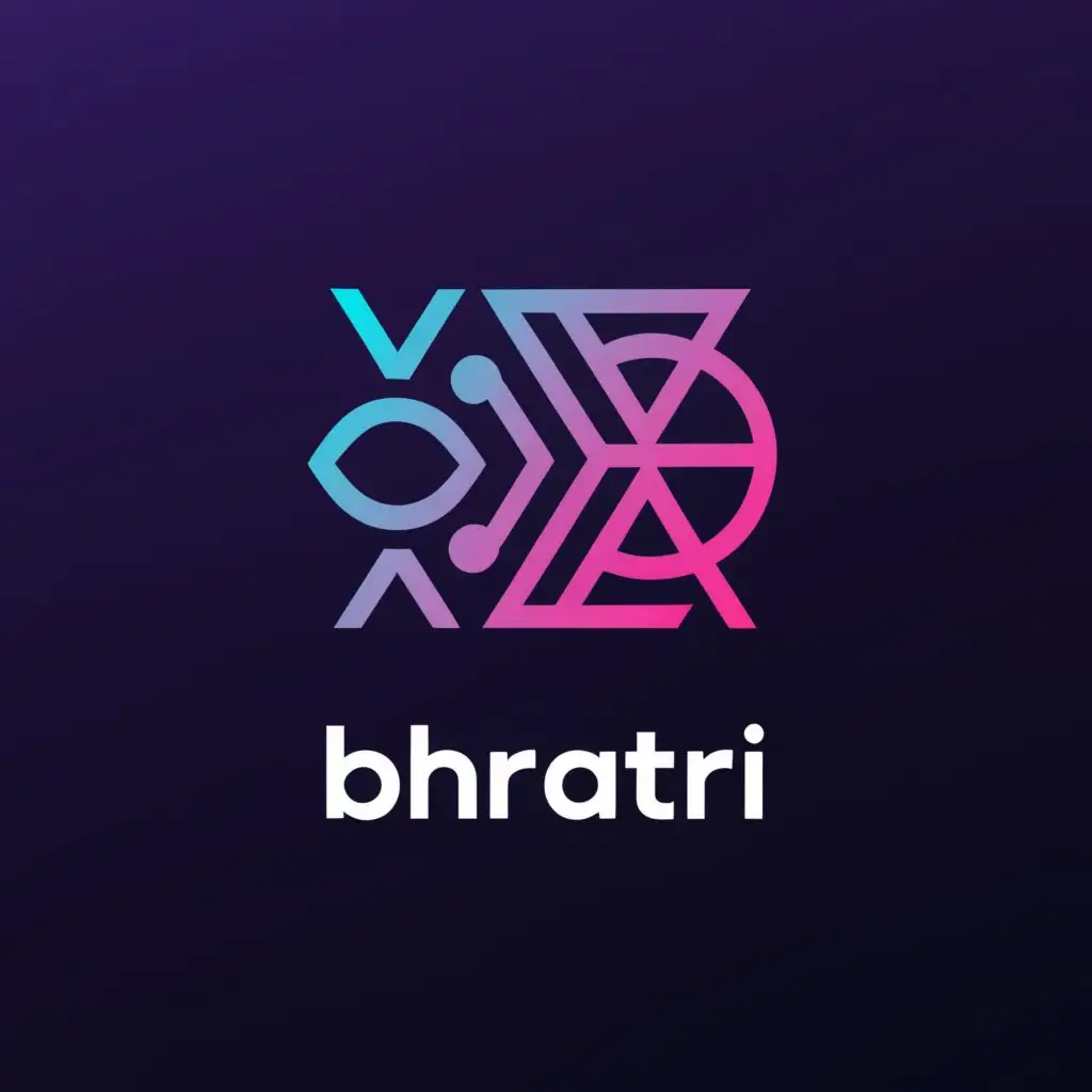 a logo design,with the text "BHRATRI", main symbol:BHRATRI,complex,be used in Technology industry,clear background
