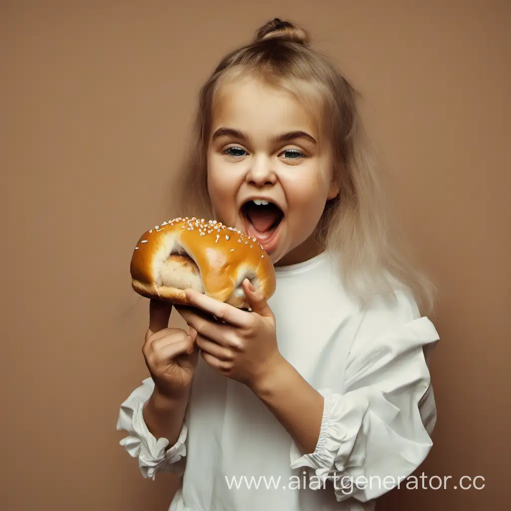 Nastya-Enjoying-a-Delicious-Bun