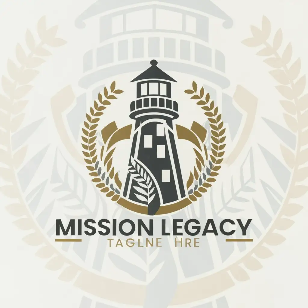 a logo design,with the text "Logo with Mission Legacy with a tree of life", main symbol:Lighthouse,Moderate,clear background